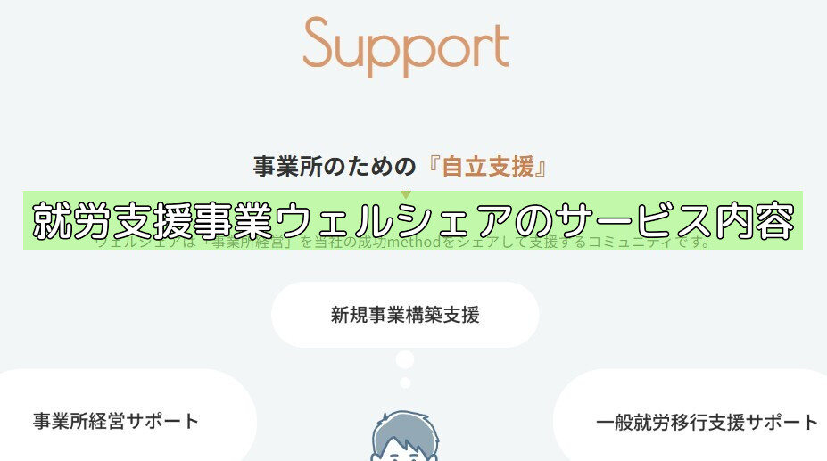 就労支援事業ウェルシェアのサービス内容の画像